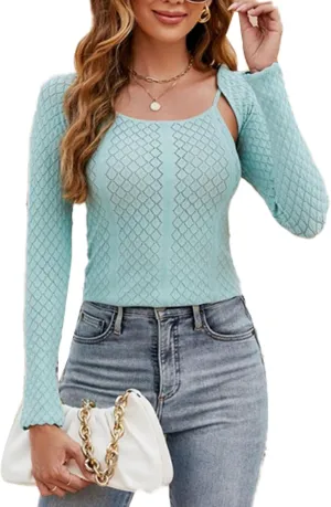 2 Piece Camisole Set, Breathable Mesh Tank Top Slim Fit Pure Color Set for Daily Wear