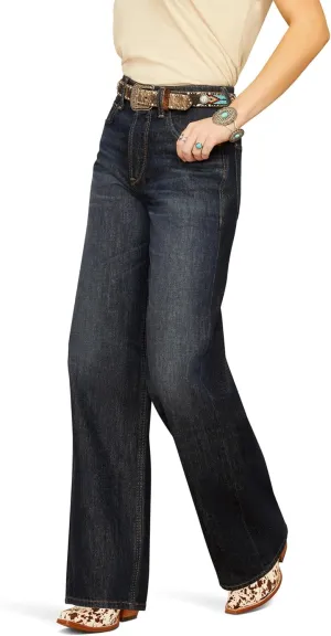 ARIAT Women's Ultra High Rise Jasmine Tomboy Wide Leg Jeans