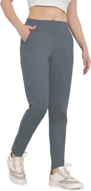 Bamans Dress Pants for Women Work Business Office Skinny Tummy Control Trousers 29" Inseam Stretchy Formal Slacks