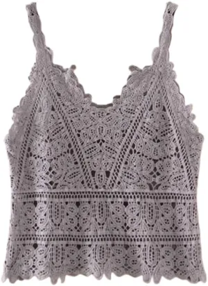 Beach Camisole Womens Sleeveless Vest wear Short top