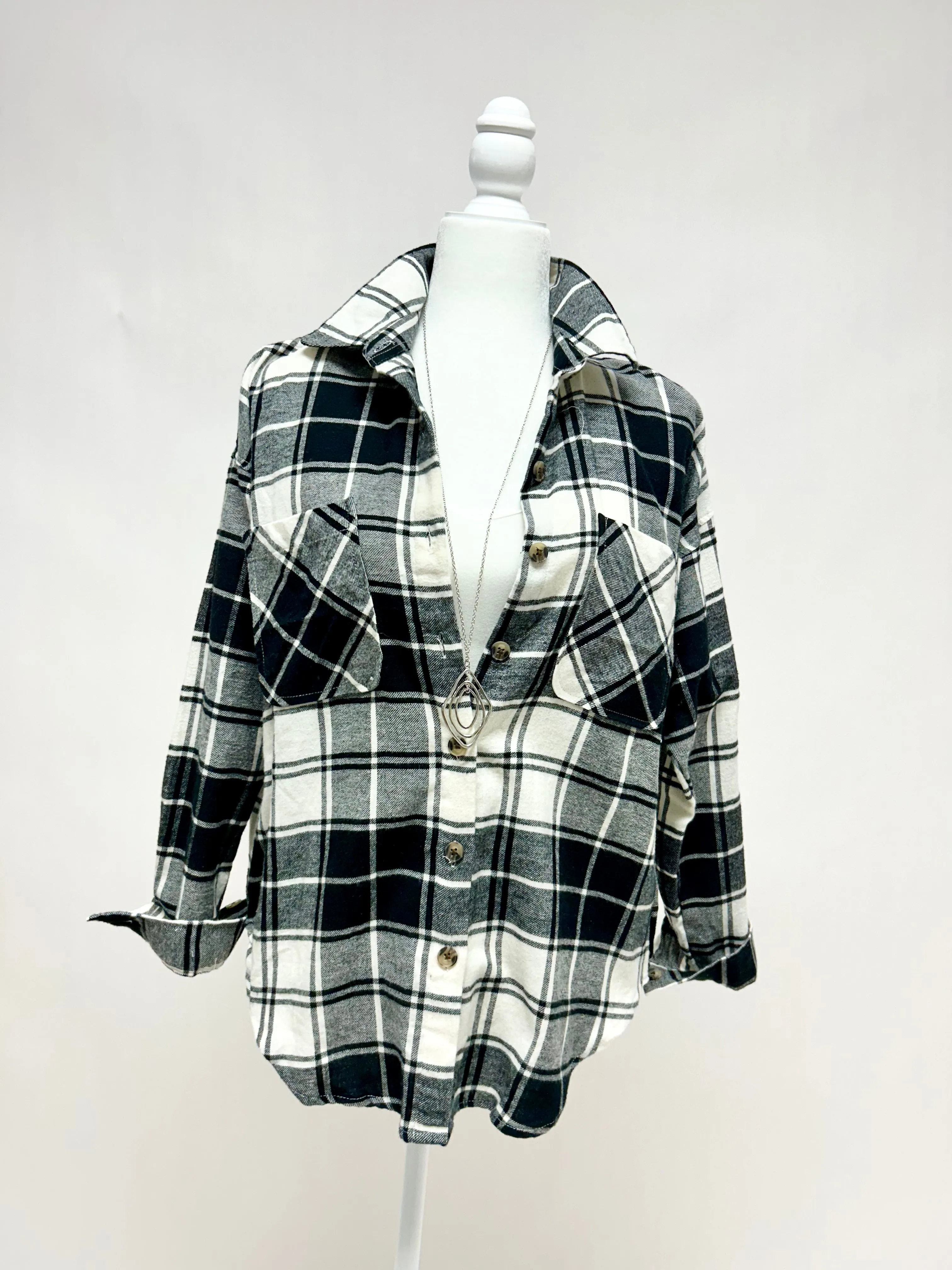 Black Ivory Plaid Shirt