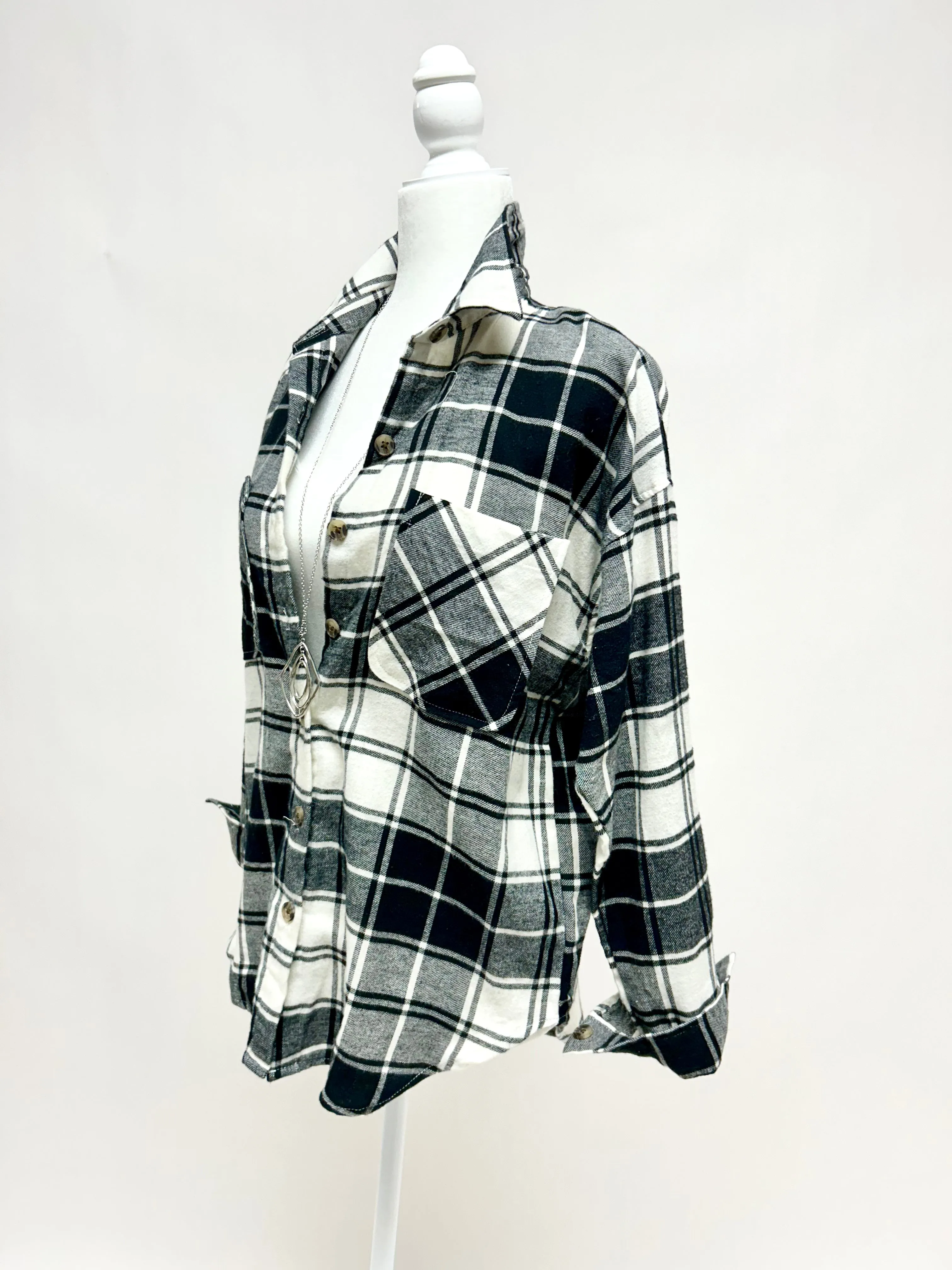 Black Ivory Plaid Shirt