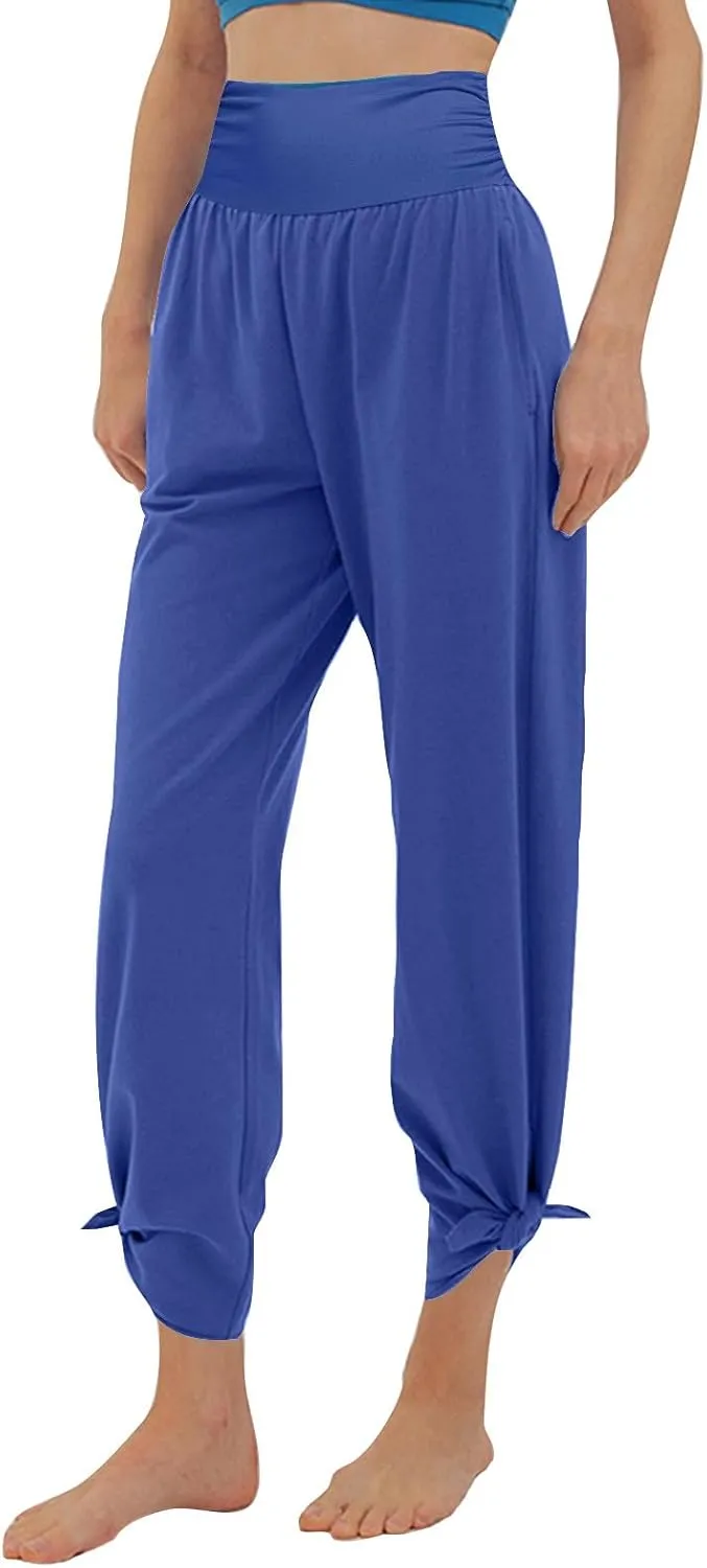 Boot Cut Yoga Pants Women Lightweight Casual Wide Leg Pants Loose Workout Running Trousers with Pockets Fall Outfits