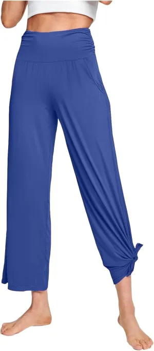 Boot Cut Yoga Pants Women Lightweight Casual Wide Leg Pants Loose Workout Running Trousers with Pockets Fall Outfits