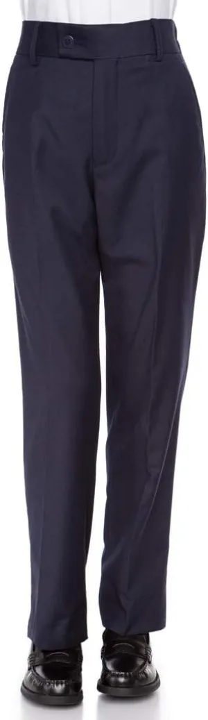 Boys Dress Pants Flat-Front - Slim fit Dress Slacks