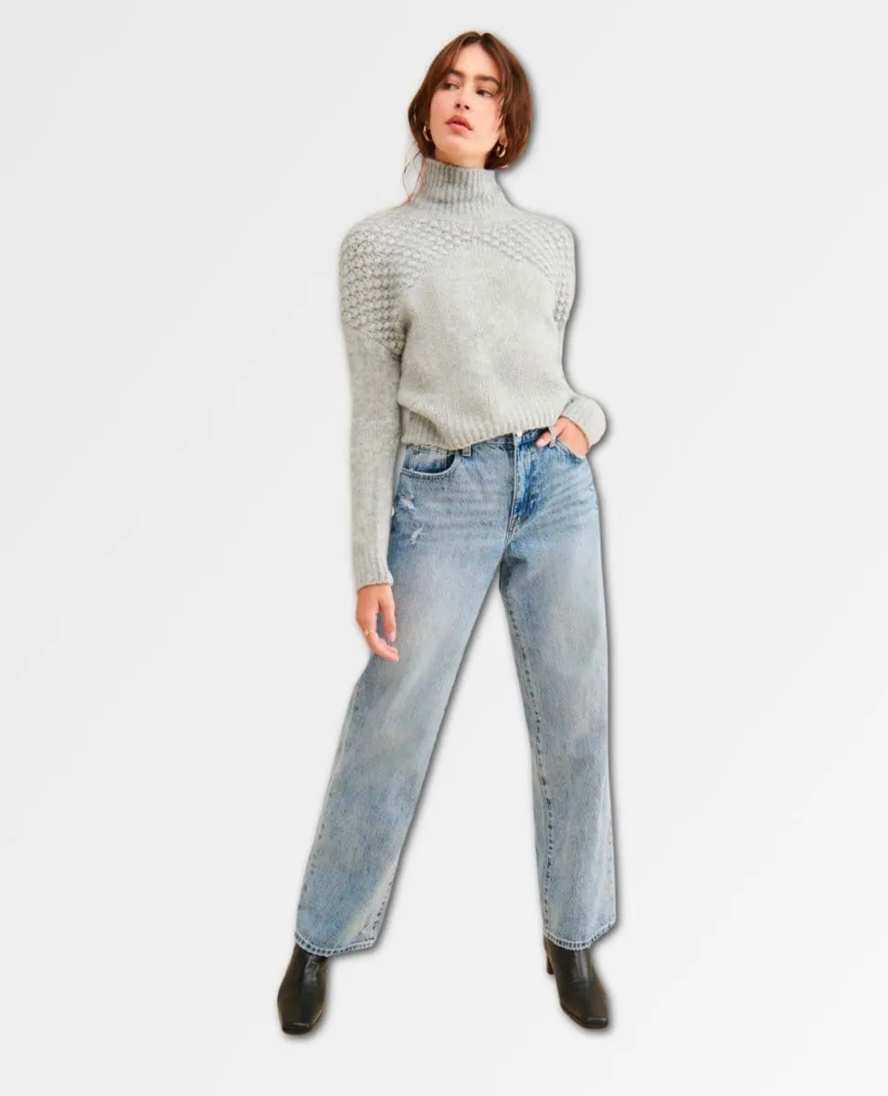 Bradley Pullover Sweater Light Grey Heather