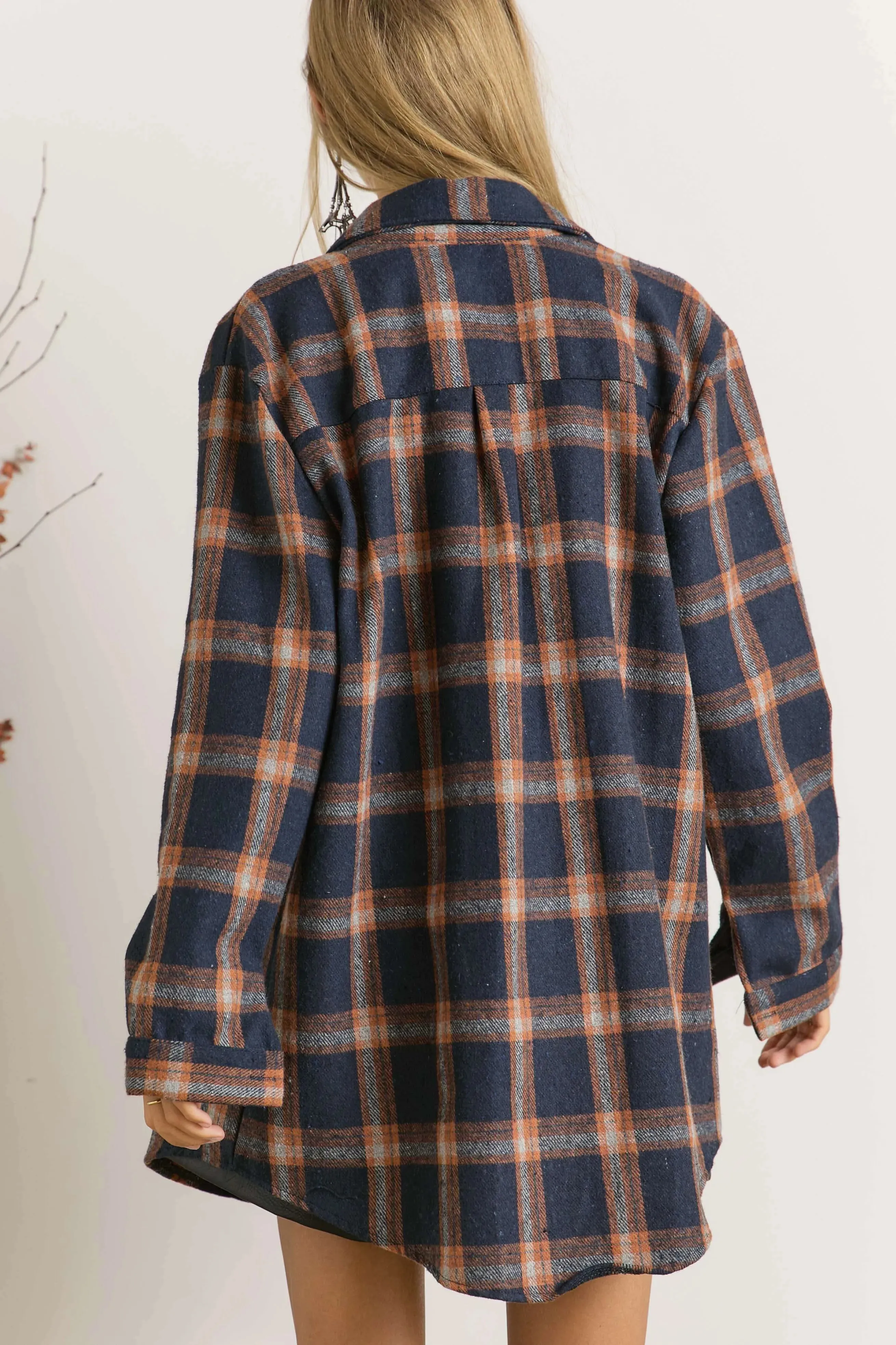 Button Down Flannel Shirt Plus Size