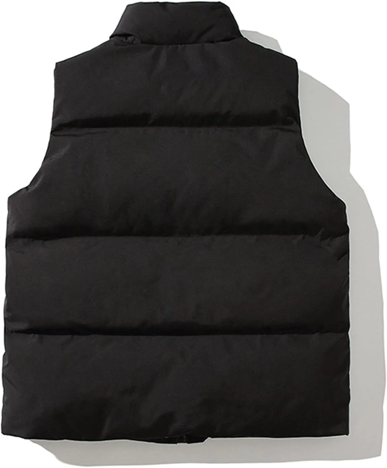 Dgoopd Mens Winter Vests Outerwear Thick Fleece Lined Sleeveless Jacket Casual Zip Up Warm Outdoor Padded Puffer Vest