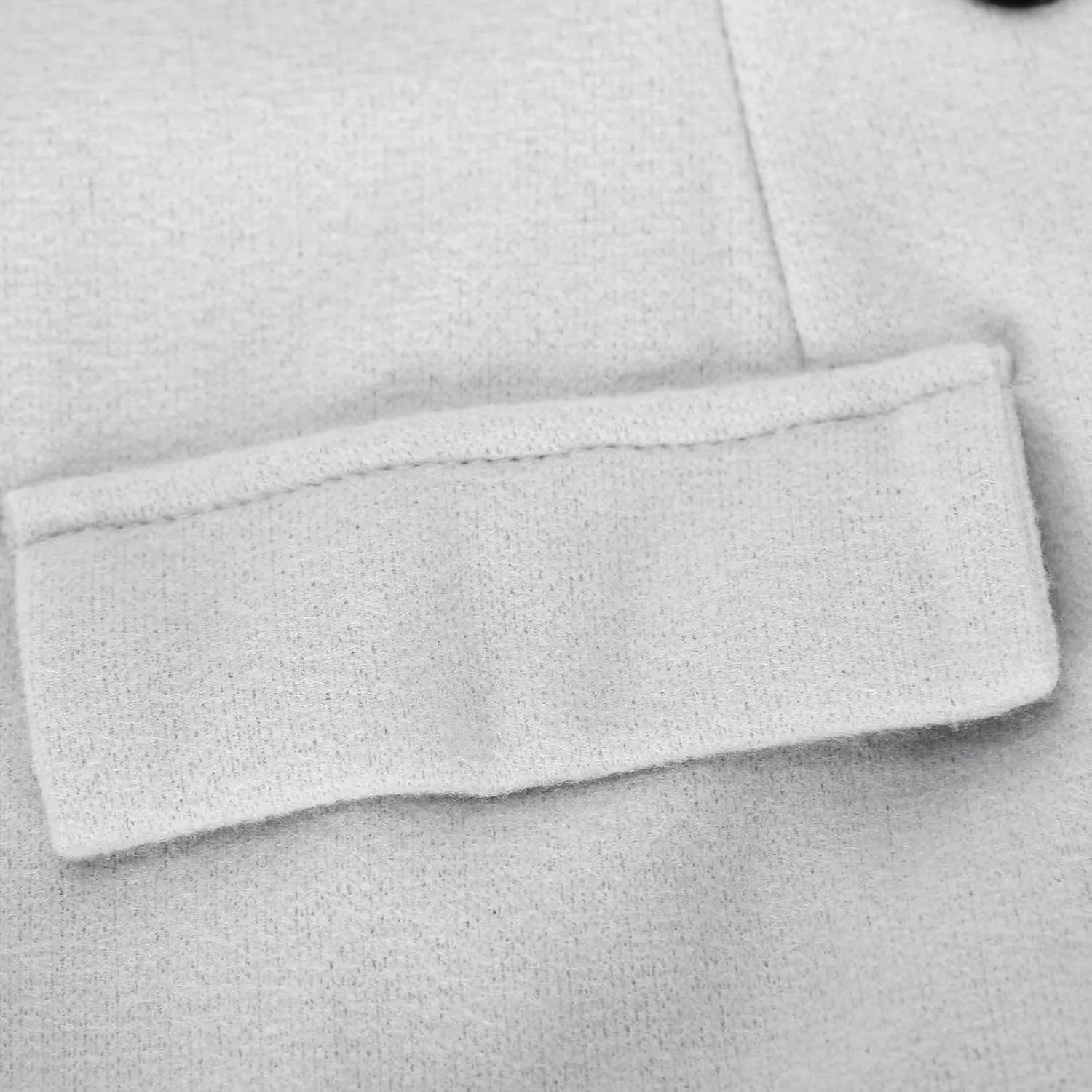 Double Breasted Peacoat for Women Winter Trendy Elegant Notched Lapel Wool Blend Trench Coat Knee Length Long Coat