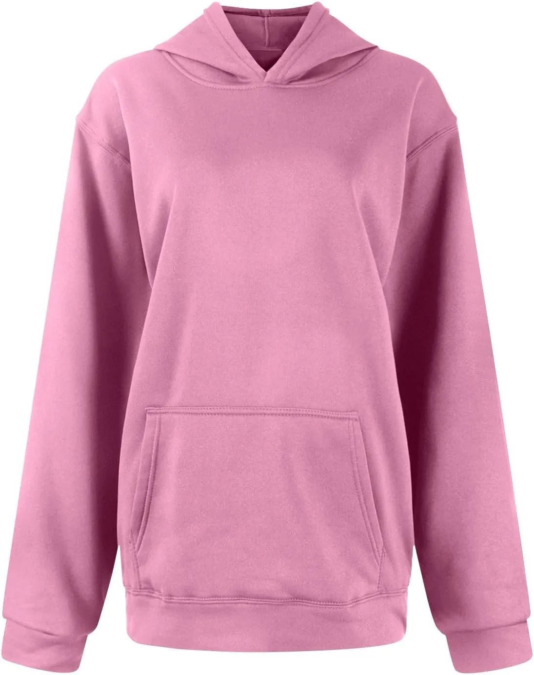 Gumipy Women's Fashion Hoodies & Sweatshirts Fleece Long Sleeve Oversized Hoodie Sweatshirt Trendy Pullover Top with Pocket