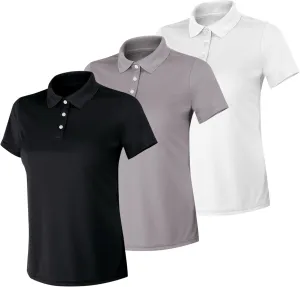 Hanes Women's Sport Cool DRI Polo Shirt, Moisture-Wicking Performance Polo Shirt for Women