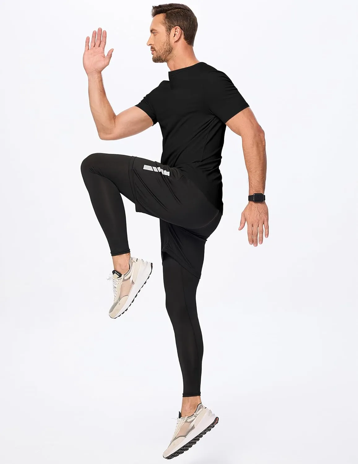 JMIERR Men's Muscle V-Neck T Shirt Short Sleeve Longline Ribbed Henley Shirt Gym Workout Athletic Tee Shirts