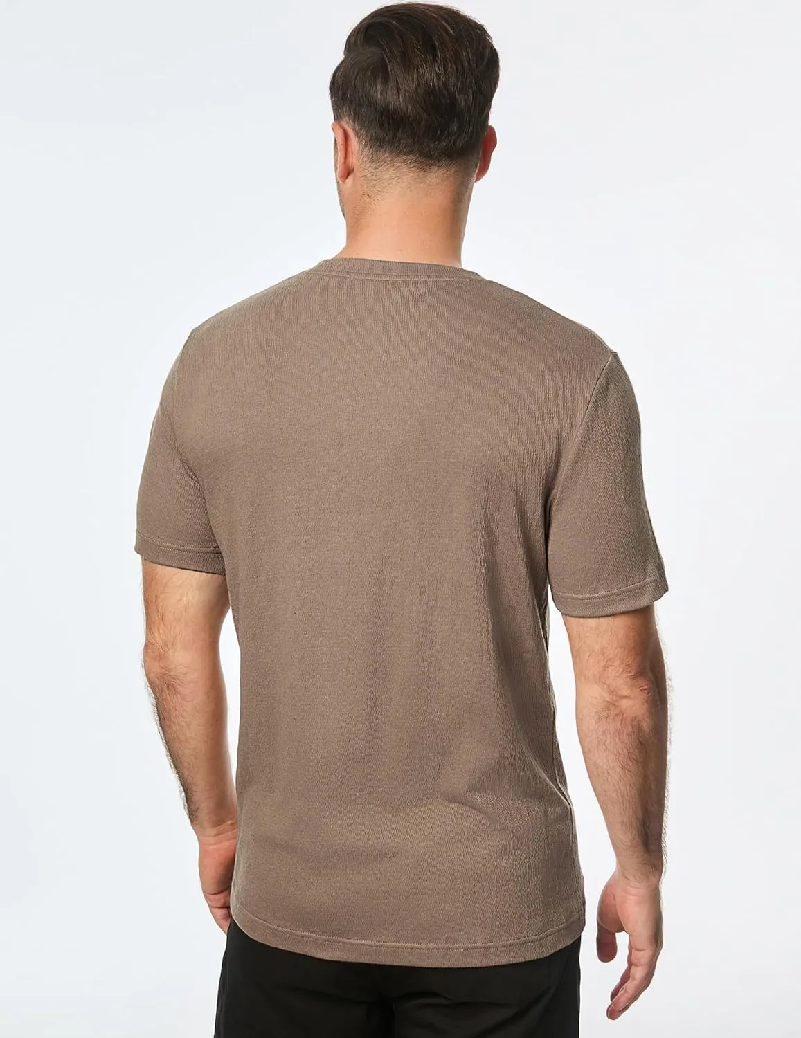 JMIERR Mens T-Shirt Short Sleeve Muscle Textured Knit Crewneck Slim T Shirt Gym Workout Athletic Tee Shirts