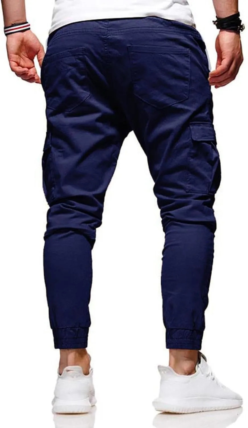 Jogging Pants Men Sport Running Cargo Pant Work Casual Trousers Slim Fit Lightweight Sweatpants Fall Winter Spring