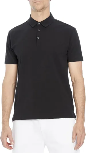 Kenneth Cole Mens Polo Shirt Short-Sleeve - Organic Cotton Polo with Spandex for Comfortable Stretch