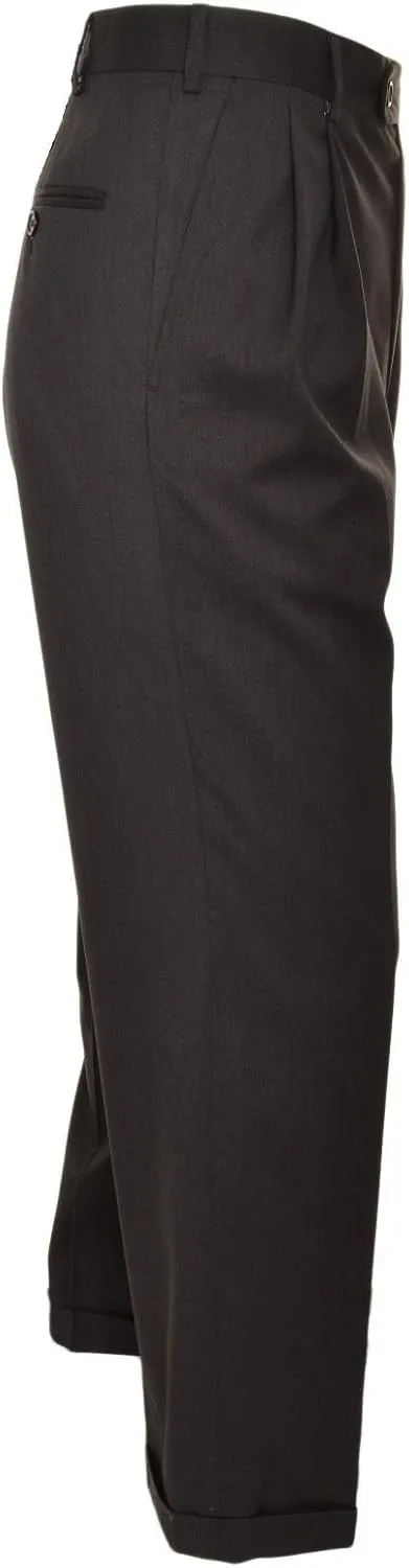 KIRKLAND Signature Men's Pleated Italian Wool Dress Slacks