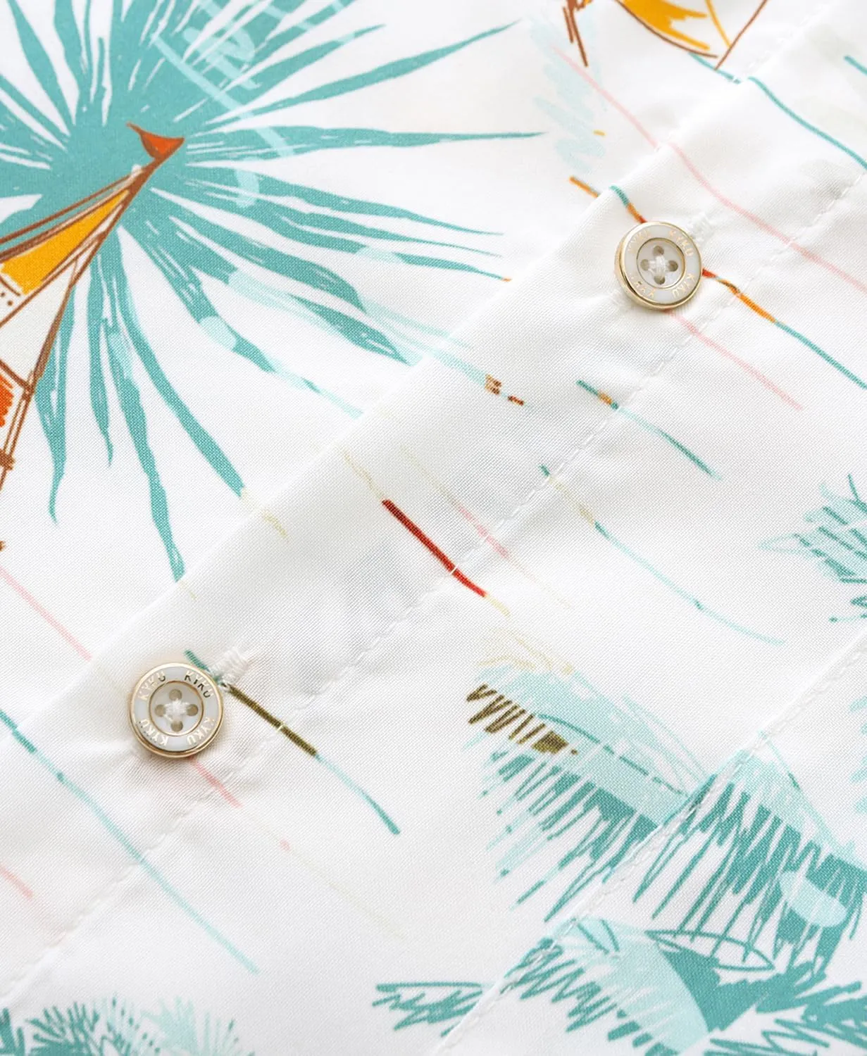 KYKU Hawaiian Shirt for Men: Beach Vacation Summer Short Sleeve Button Down Mens Shirts Casual Stylish