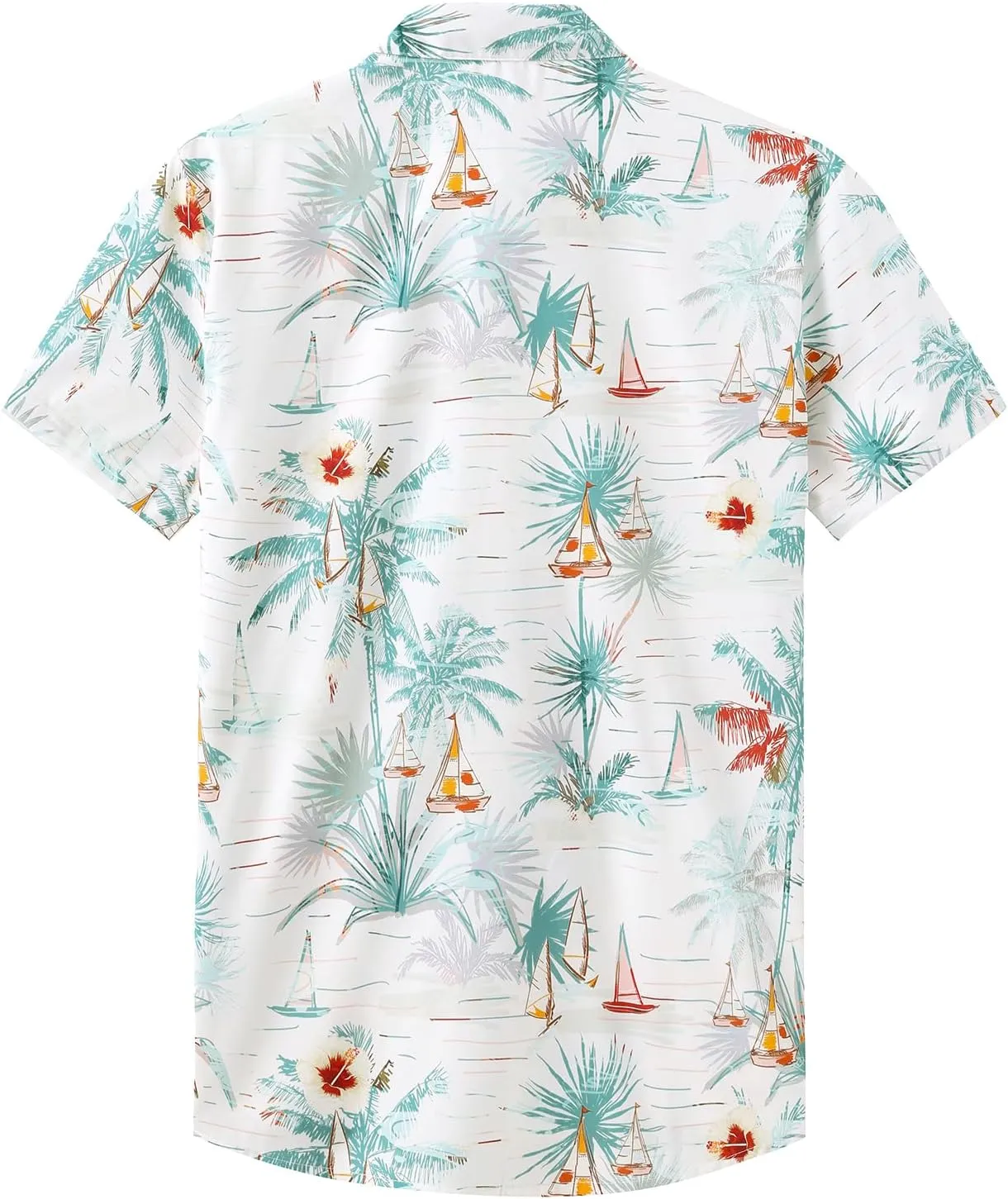 KYKU Hawaiian Shirt for Men: Beach Vacation Summer Short Sleeve Button Down Mens Shirts Casual Stylish
