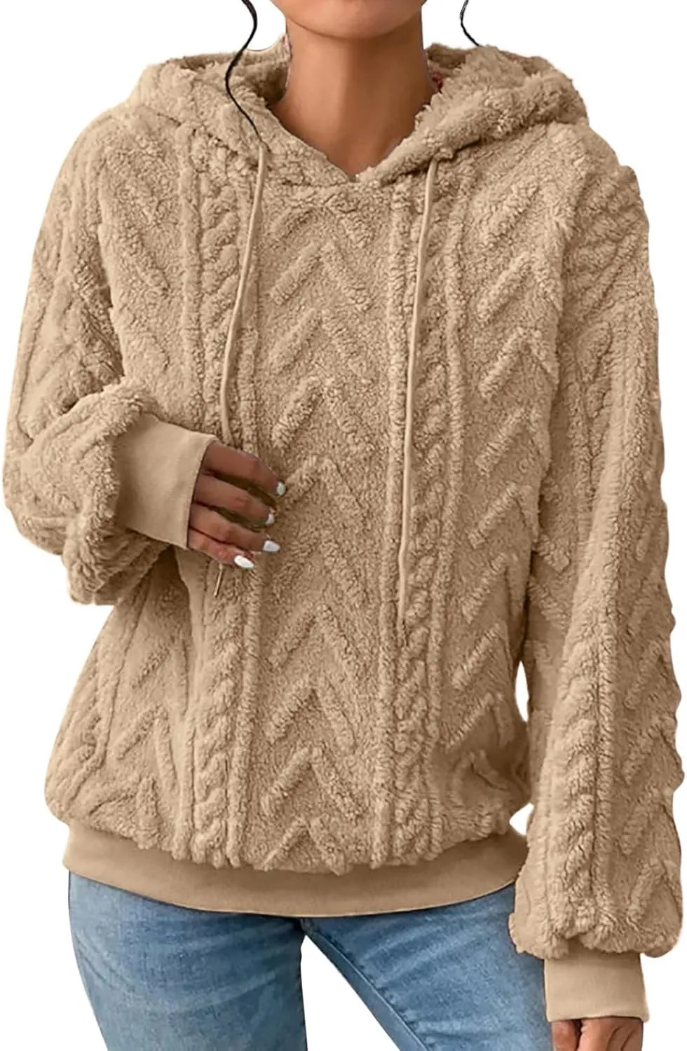 LCMTWX Winter Coats for Women Women's New Solid Hooded Thickened Jacquard Long Sleeve Color Block Patchwork Cardigan Winter