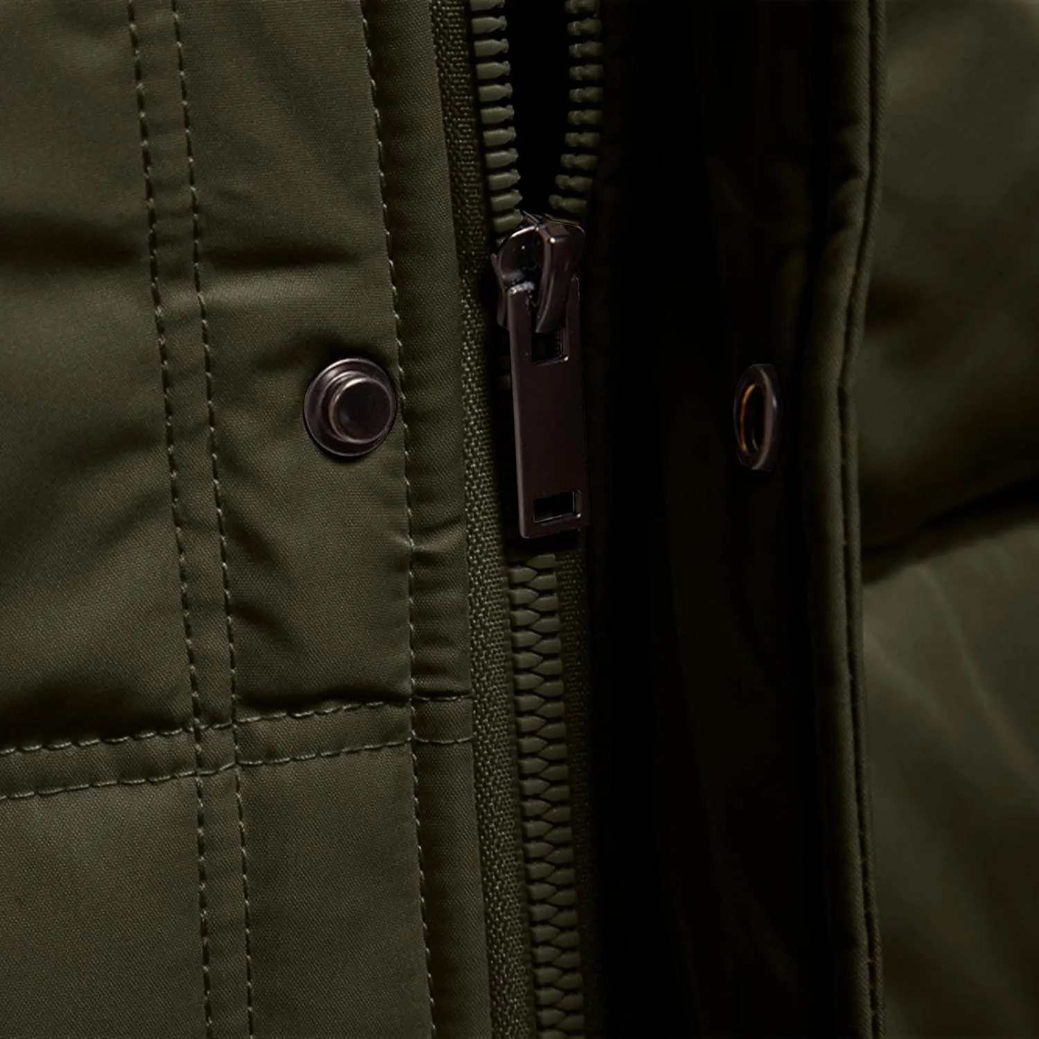 lcziwo men's quilted jackets Sherpa Stand Collar Full Zip Warm Cargo Pockets Work Trucker padded Cotton winter Coat