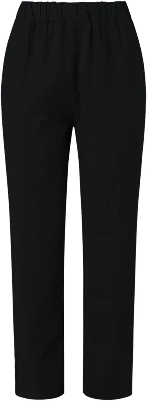 Linen Pants Women Lightweight High Waist Palazzo Trousers with Pockets Casual Solid Going Out Travel Beach Clothes