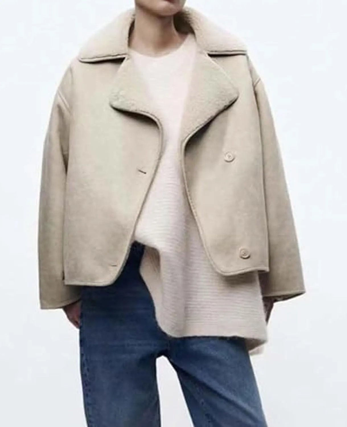 loveimgs Women Thick Sherpa Lined Faux Suede Jacket Oversized Leather Coat Shearling Fleece Moto Jacket Biker Winter Overcoat