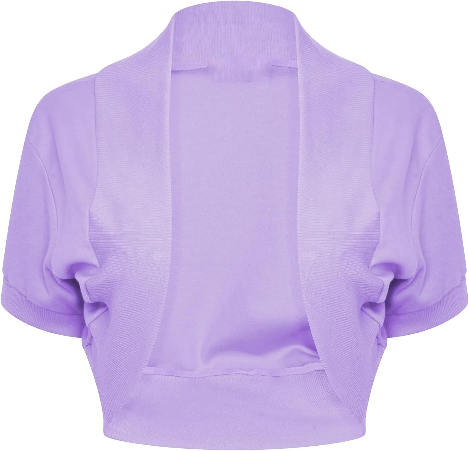 Loxdonz Girl's Short Sleeve Shrug Childrens Kids Cotton Cardigan Bolero Shrug Jacket