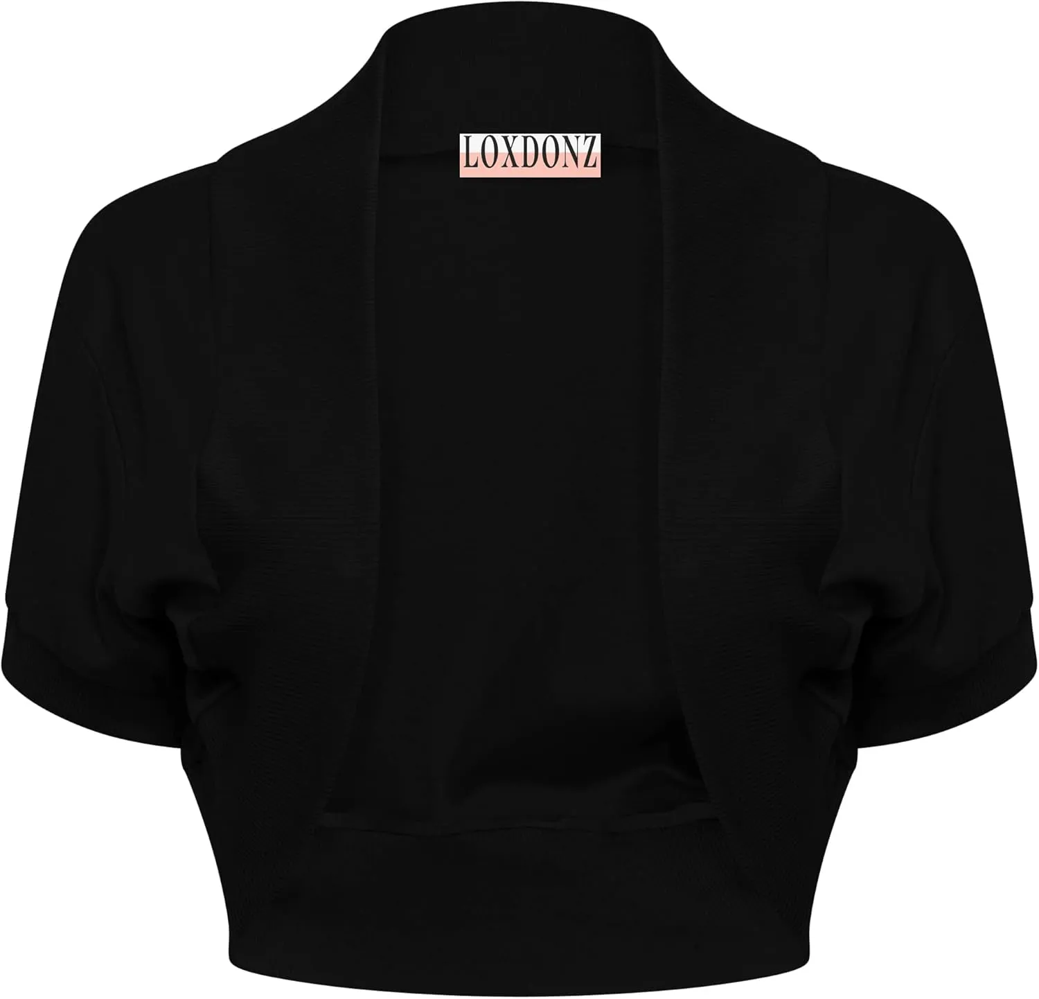 Loxdonz Girl's Short Sleeve Shrug Childrens Kids Cotton Cardigan Bolero Shrug Jacket