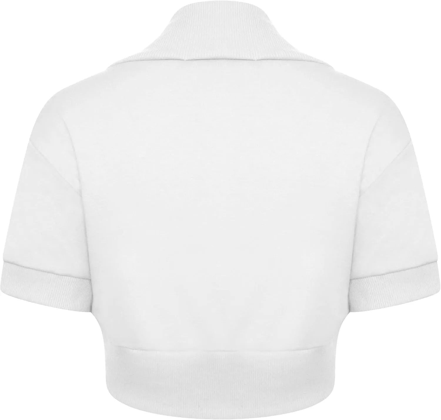 Loxdonz Girl's Short Sleeve Shrug Childrens Kids Cotton Cardigan Bolero Shrug Jacket