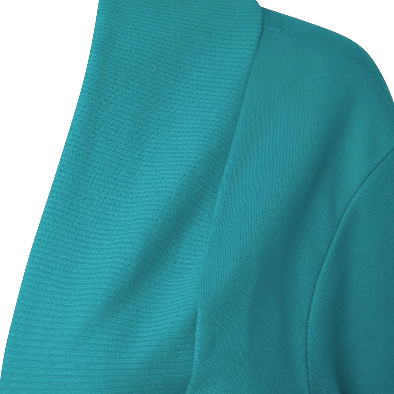 Loxdonz Women's Short Sleeve Shrug Open Front Cotton Cropped Cardigan Bolero Shrugs Jacket