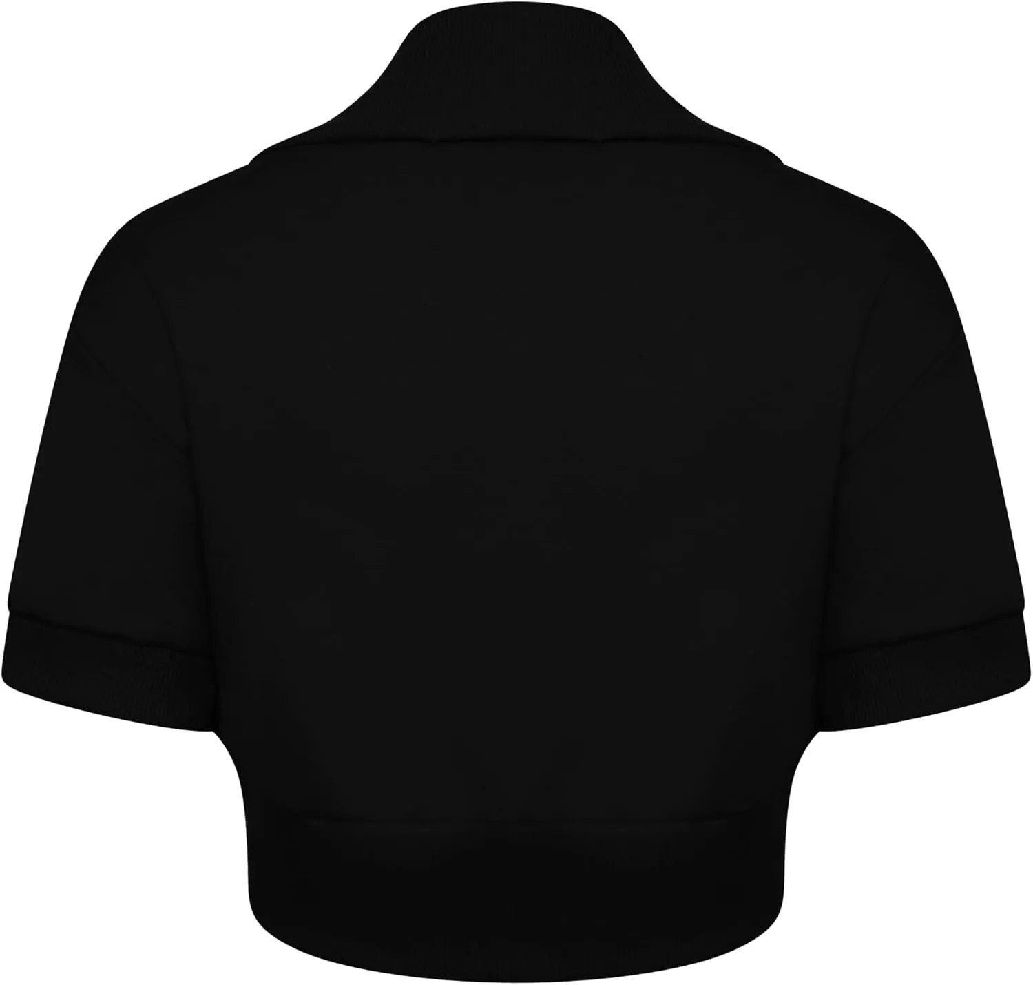 Loxdonz Women's Short Sleeve Shrug Open Front Cotton Cropped Cardigan Bolero Shrugs Jacket
