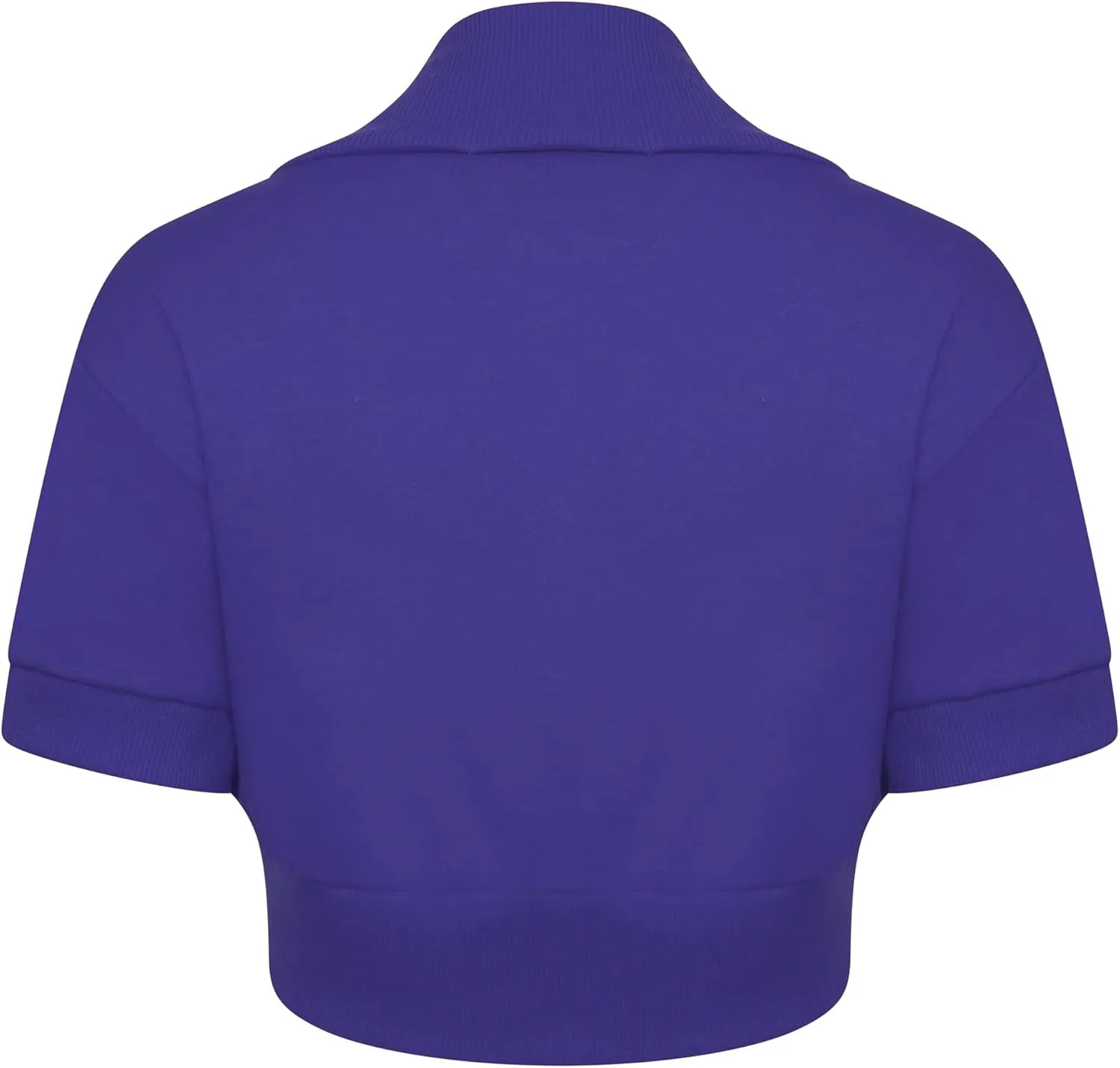Loxdonz Women's Short Sleeve Shrug Open Front Cotton Cropped Cardigan Bolero Shrugs Jacket