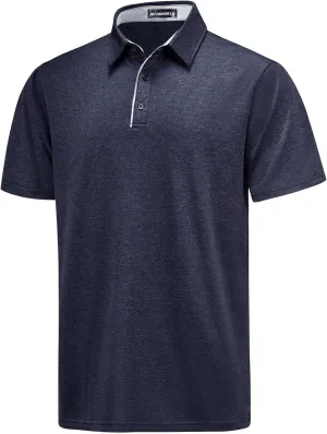 M&F EVENMINE Mens Polo Shirt Quick Dry Performance Short Sleeve Shirts Golf Shirt for Men