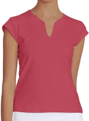 Meja Women Tennis Shirt Short Sleeve,V Neck Golf T Shirt Quick Dry Running Shirts Activewear