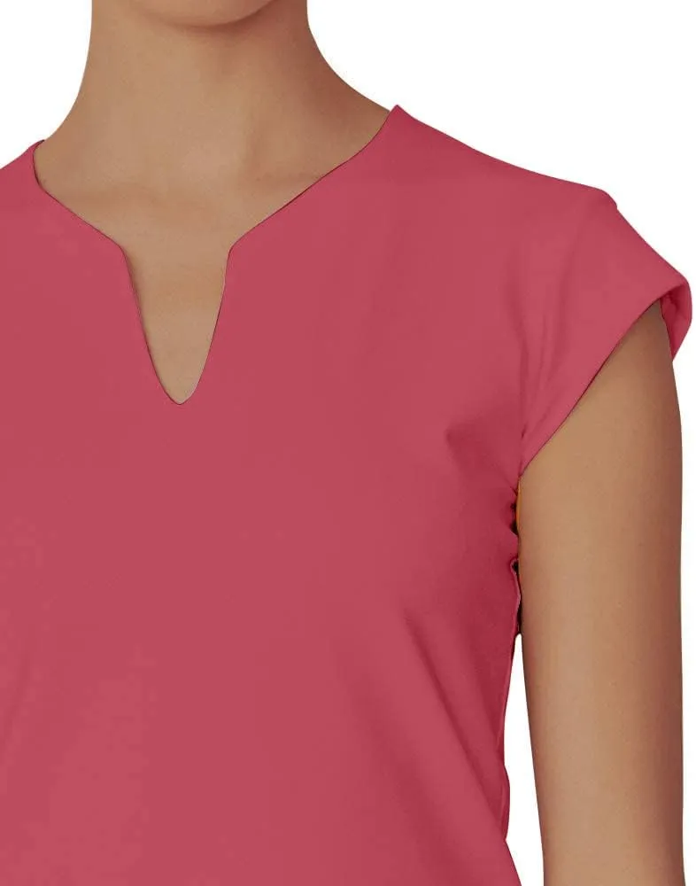 Meja Women Tennis Shirt Short Sleeve,V Neck Golf T Shirt Quick Dry Running Shirts Activewear