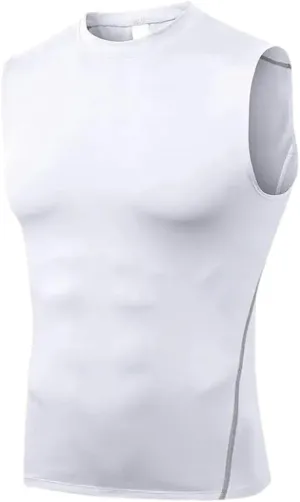 Men Gym T-Shirt Top Man Quick Dry Sleeveless Shirt Fitness Vest Male Clothes