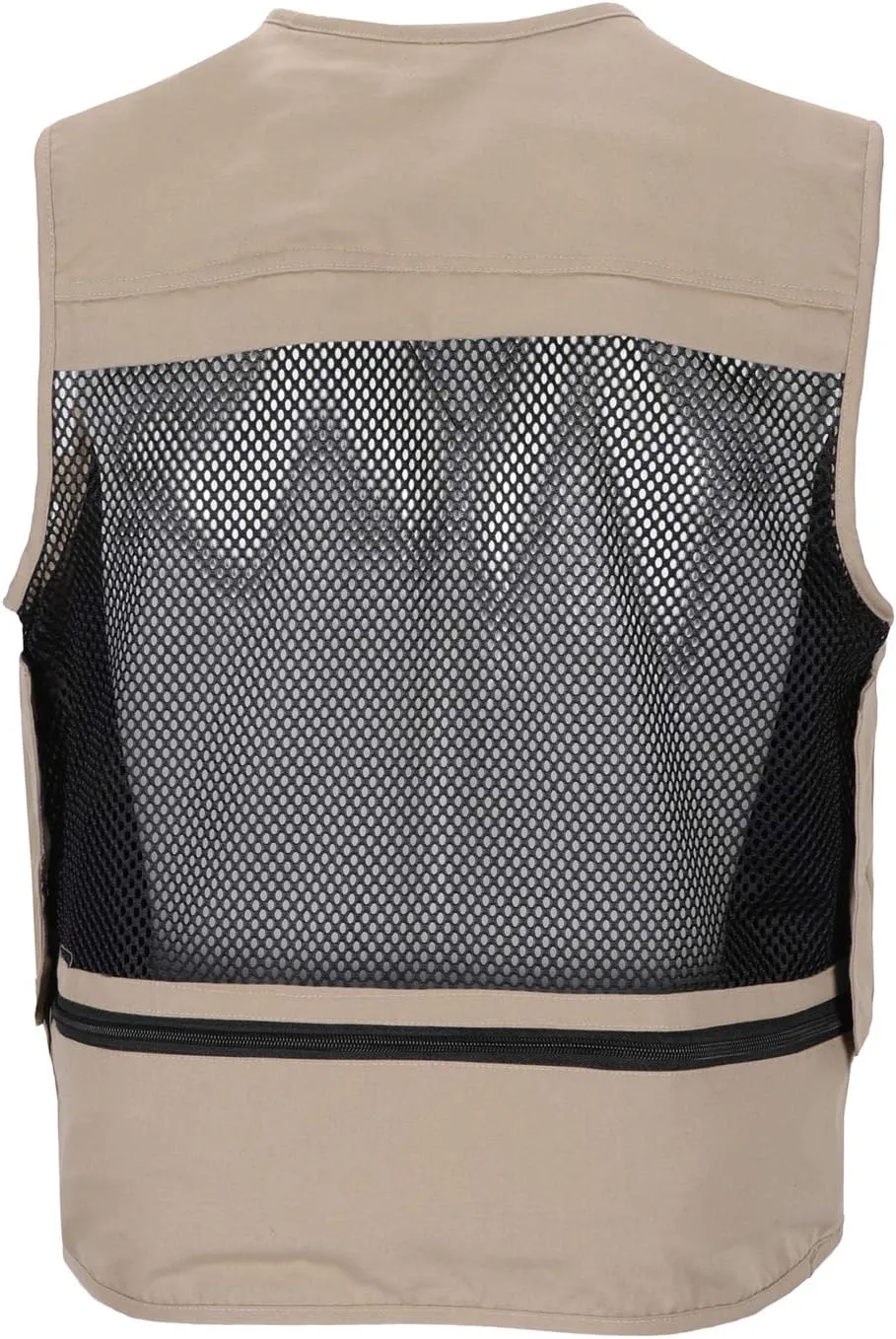 Men Utility Vest Cotton Work Safari Hiking Vest Outdoor Cargo Vest Multi Pockets Fishing Vest