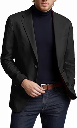 Men's Blazer Jacket Slim Fit Casual Two Button Blazer Jacket Suit Jackets Lightweight Knit Sport Coat for Men