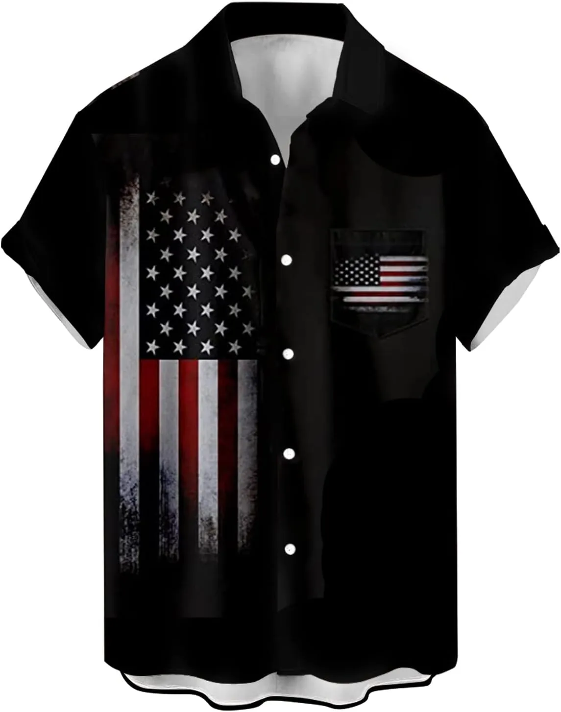 Mens Button Down Short Sleeve Shirt Shirt Collar Abstract Printed Shirts Casual Beach Tops