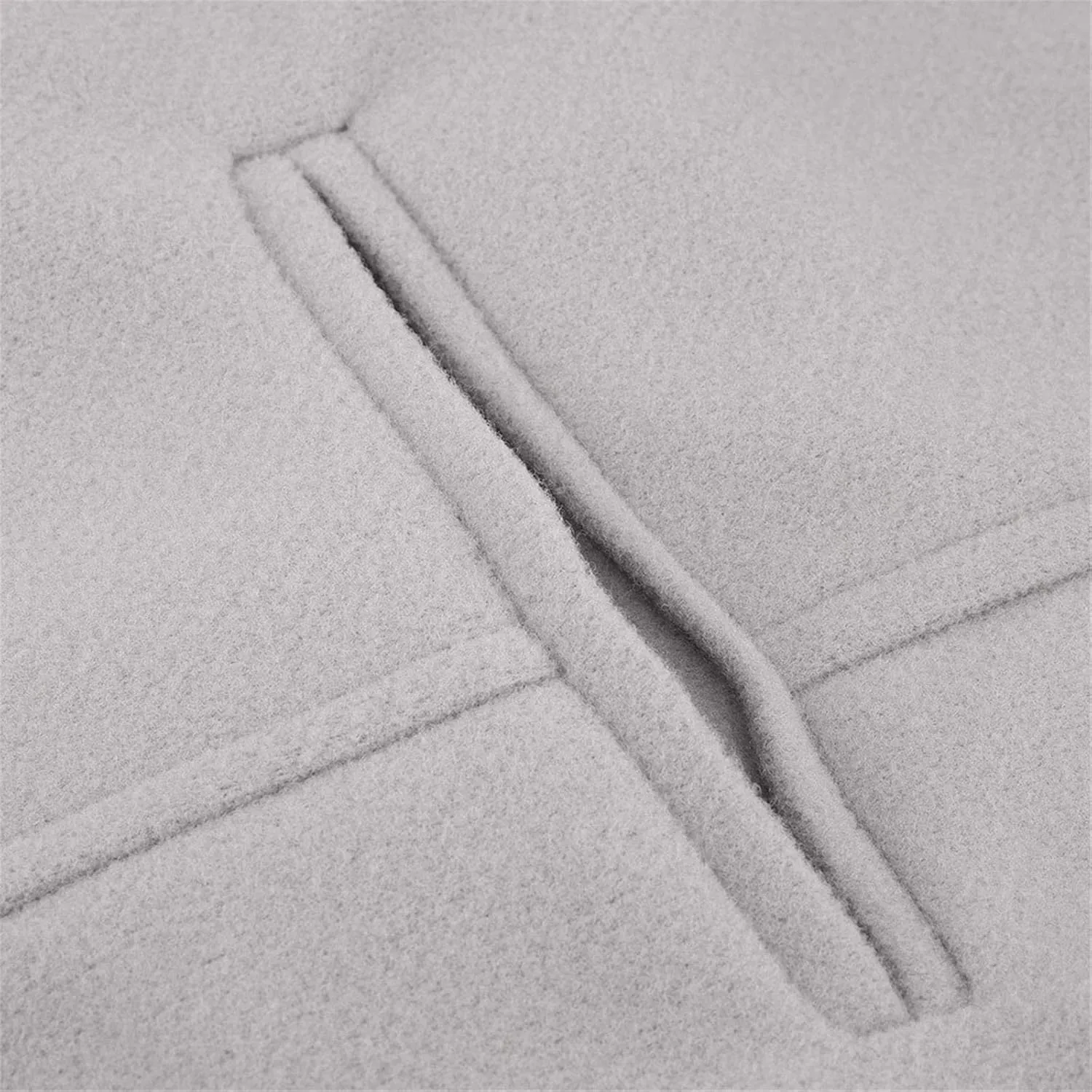 Men's Casual Color Block Trench Coat Slim Fit Notched Collar Long Jacket Overcoat Single Breasted Peacoat wih Pocket