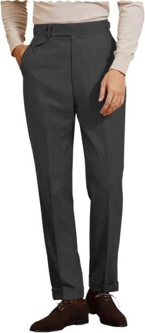 Men's Dress Pants Pleated Front Casual Hidden Expandable Waist Dress Suit Pants