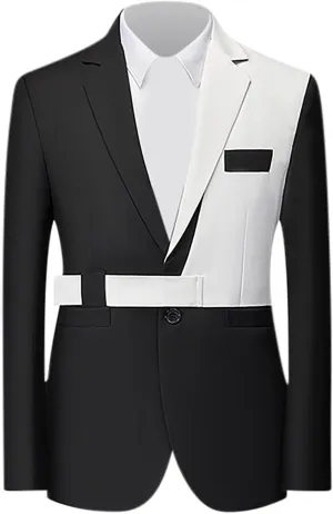 Mens Fashion Suit Jackets Formal Business Blazer Jackets Notch Collar Slim Fit Color Block Wedding Prom Jackets