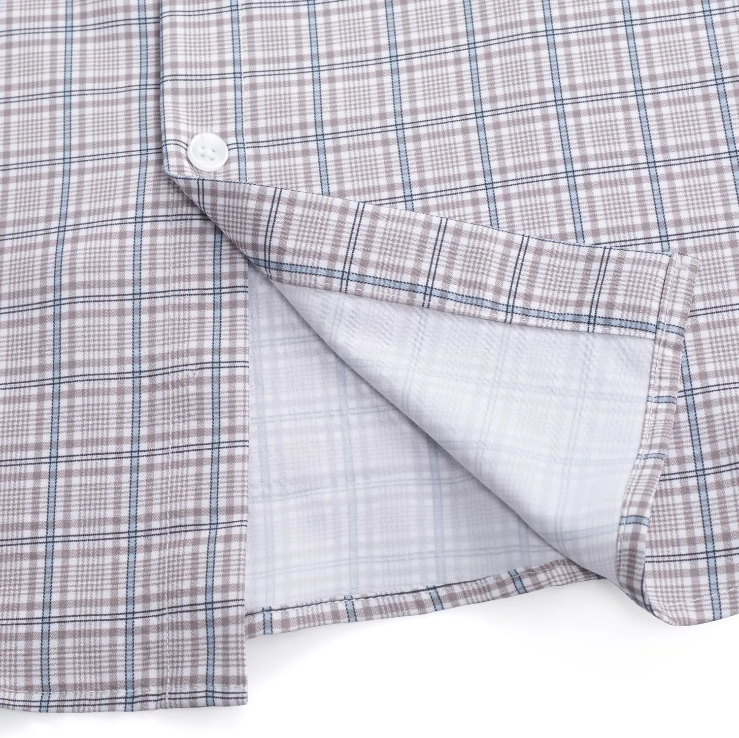 Men's Stretch Wrinkle Resistant Dress Shirt Long Sleeve Button up Business Casual Shirt Regular Fit