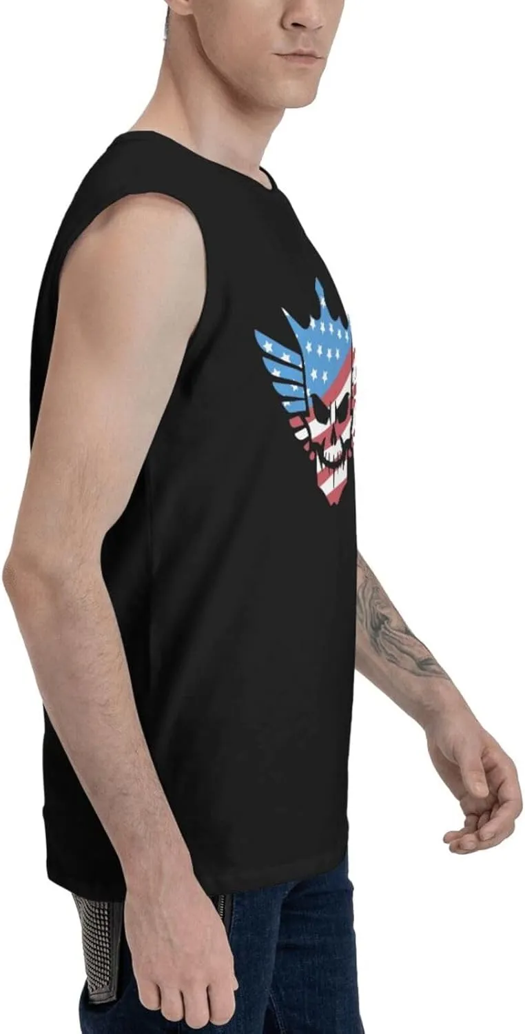 Men's Tank Top T-Shirt Graphic Quick Dry Vest Sleeveless T-Shirt for Men's