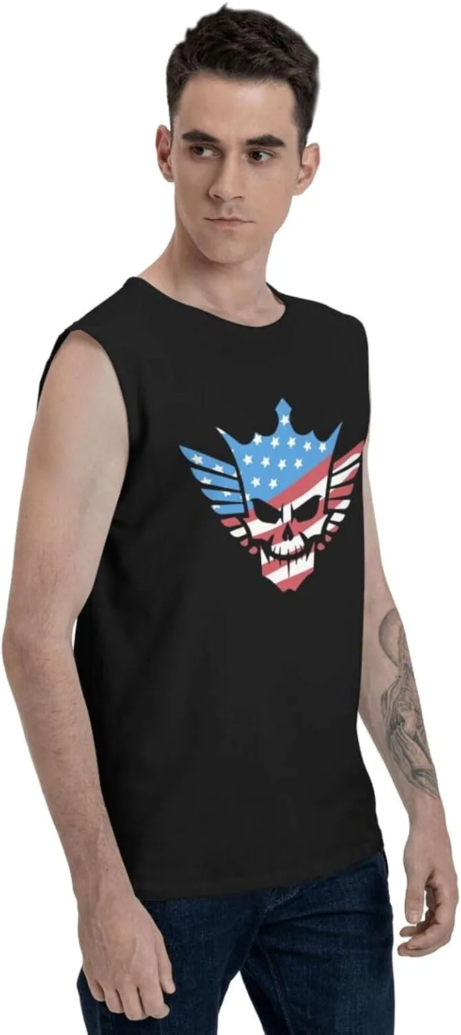 Men's Tank Top T-Shirt Graphic Quick Dry Vest Sleeveless T-Shirt for Men's