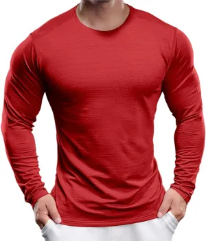Men's UPF 30  Shirts Long Sleeve T-Shirt Runing Sun Shirt Moisture Wicking Top
