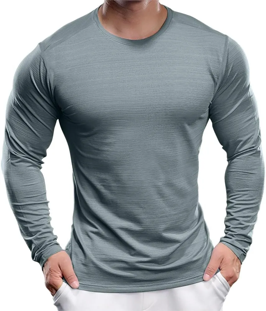 Men's UPF 30  Shirts Long Sleeve T-Shirt Runing Sun Shirt Moisture Wicking Top