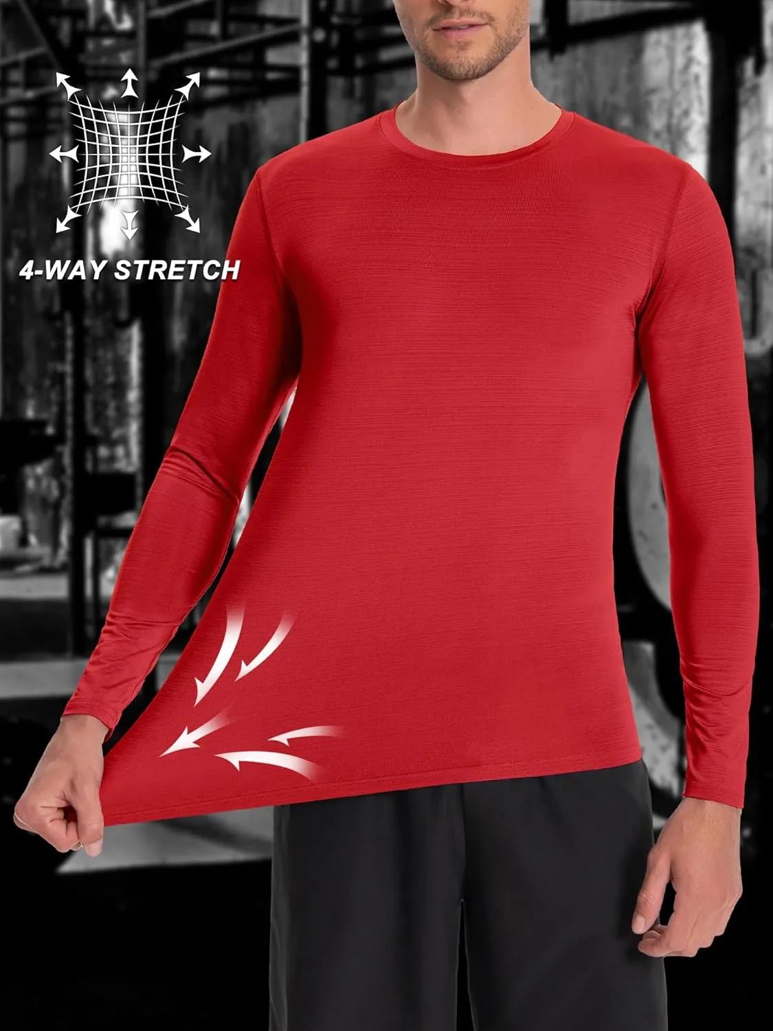 Men's UPF 30  Shirts Long Sleeve T-Shirt Runing Sun Shirt Moisture Wicking Top