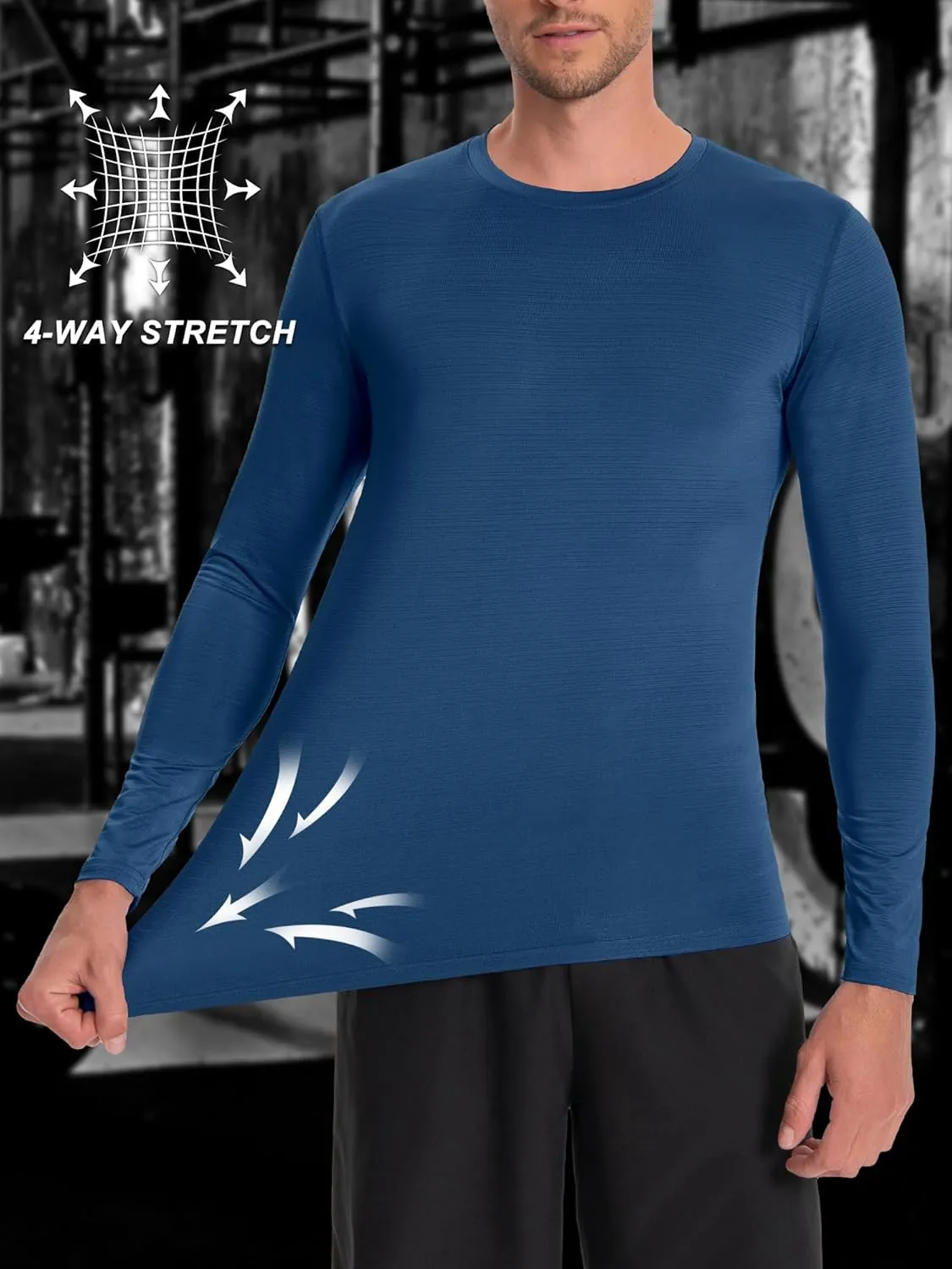 Men's UPF 30  Shirts Long Sleeve T-Shirt Runing Sun Shirt Moisture Wicking Top
