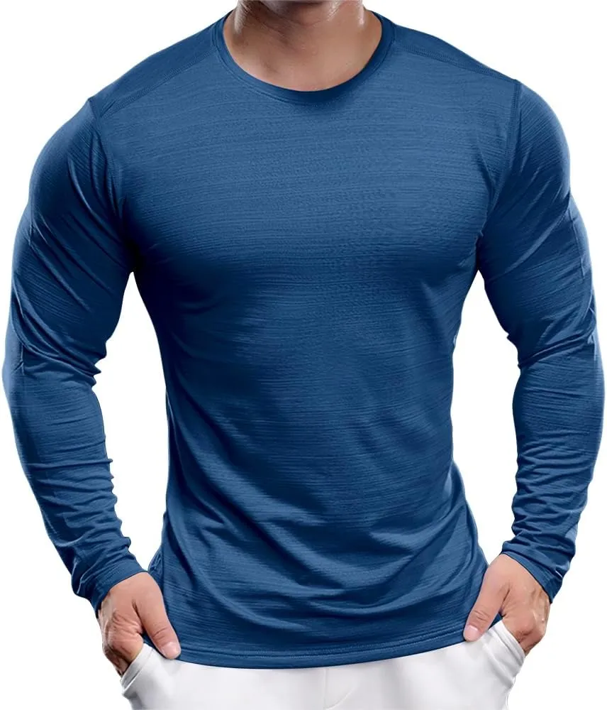 Men's UPF 30  Shirts Long Sleeve T-Shirt Runing Sun Shirt Moisture Wicking Top
